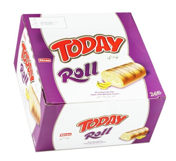 Today Swiss Roll Banana Cream Cake 35 Gr 24 Pieces (1 Box) - 3