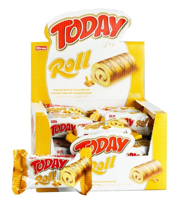 Today Swiss Roll Caramel Cake 35 Grams 24 Pieces (1 Box) - 1