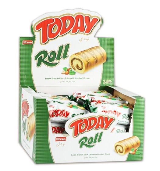 Today Swiss Roll Fındık Kremalı Kek 35 Gram 24 Adet (1 Kutu) - 3