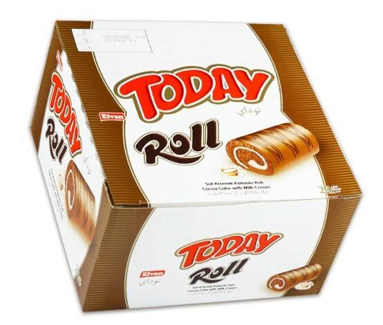 Today Swiss Roll Milk Cream Cake 35 Gr 24 Pieces (1 Box) - 4