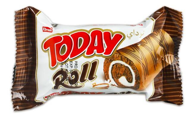 Today Swiss Roll Milk Cream Cake 35 Gr 24 Pieces (1 Box) - 2