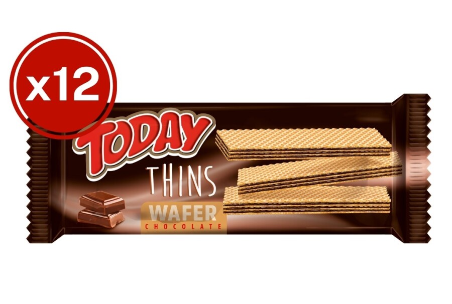 Today Thins Gofret Çikolatalı 65 Gr. (12 Adet) - 1