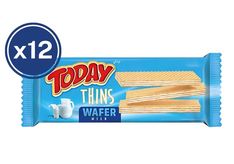 Today Thins Gofret Sütlü 65 Gr. (12 Adet) - 1