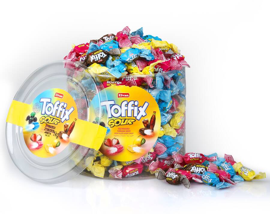 Toffix Sour Cylinder 1000 Gram (1 Box) - 1