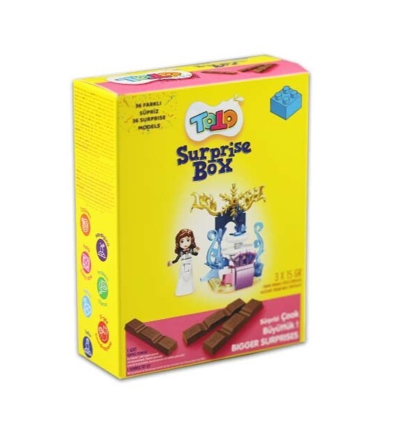 Toto Finger Chocolate Surprise Pink Box 15 Gr. (1 box) - 1