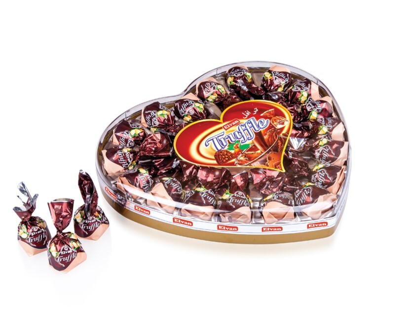 Truffle Hazelnut 280 Gr Heart Box (1 Piece) - 1