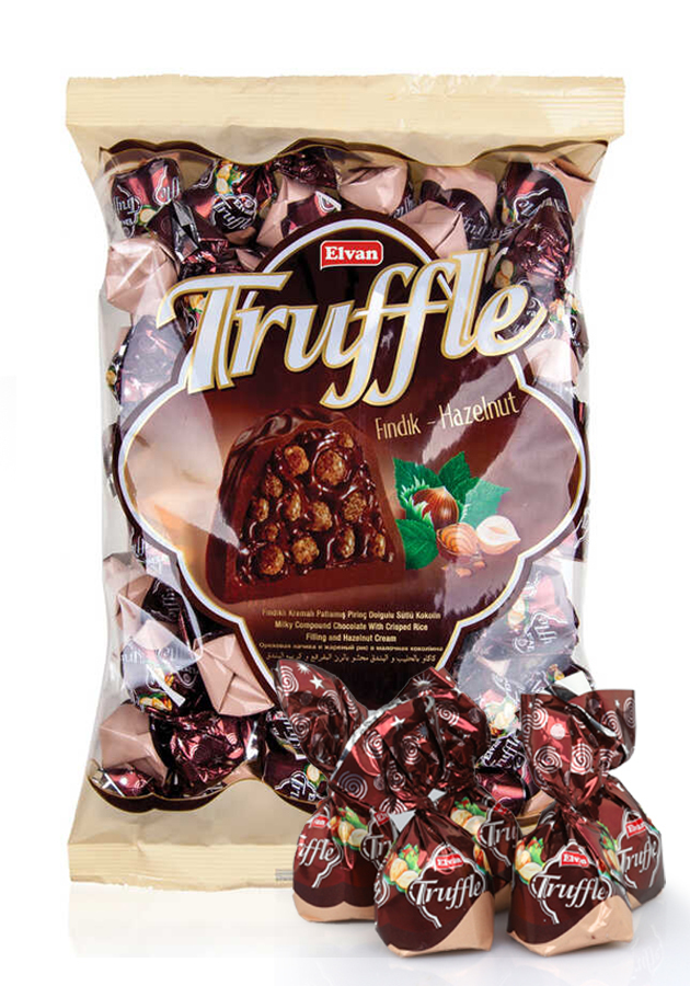 Truffle with Hazelnuts 1000 Gr. (1 Bag) - 1