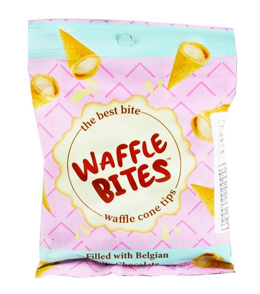 Waffle Bites Beyaz Çikolatalı Kornet 48 Gr. (1 Paket) - 1