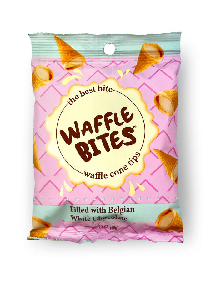 Waffle Bites Beyaz Çikolatalı Kornet 48 Gr. (1 Paket) - 1