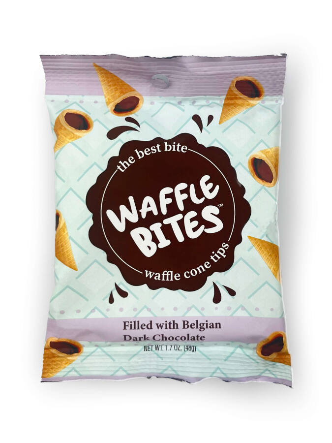 Waffle Bites Bitter Çikolatalı Kornet 48 Gr. (1 Paket) - 1