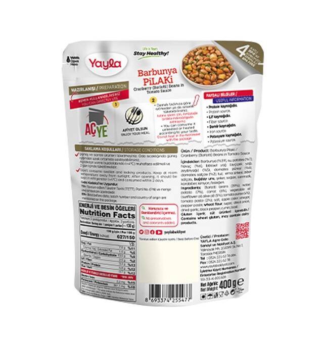 Yayla Barbunya Pilaki 400 Gr. (1 Paket) - 2